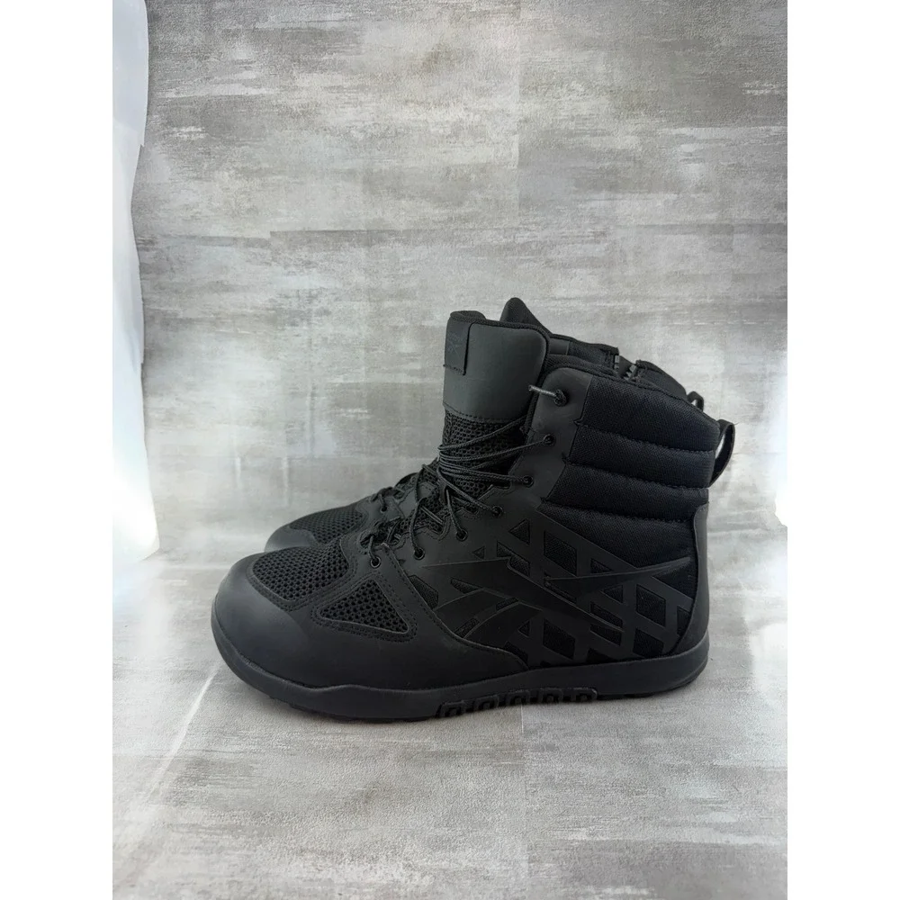Reebok Work Men RB7120 Sublite Cushion Tactical Boots Black 13W Side Zip EH SR